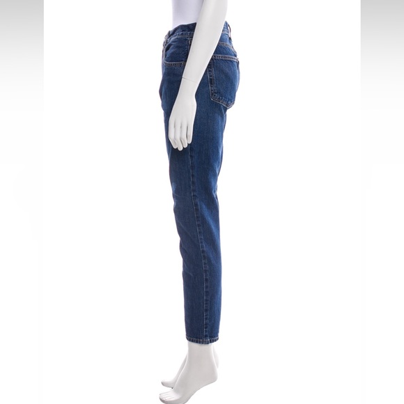 Handpainted Alamo Texas RE/DONE Mid Rise Straight Leg Jeans San Antonio Cowgirl - Picture 4 of 13